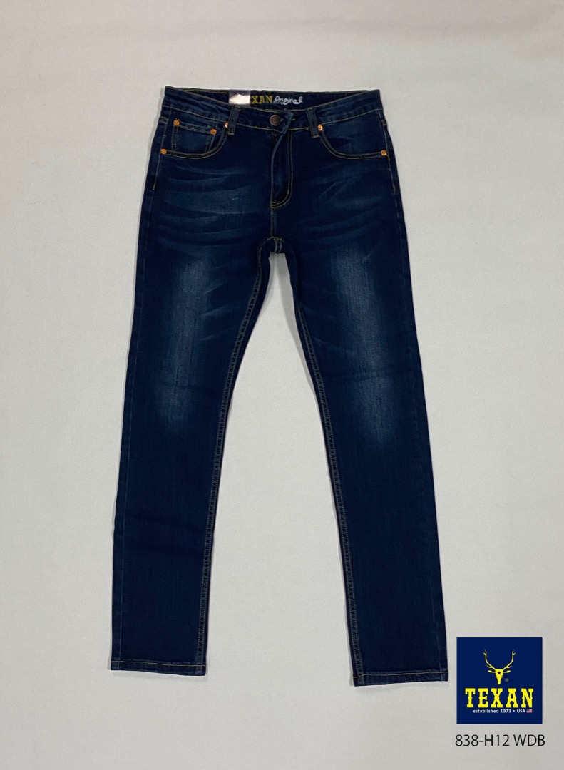 Slim Cut Denim Jeans 838-H12WDB