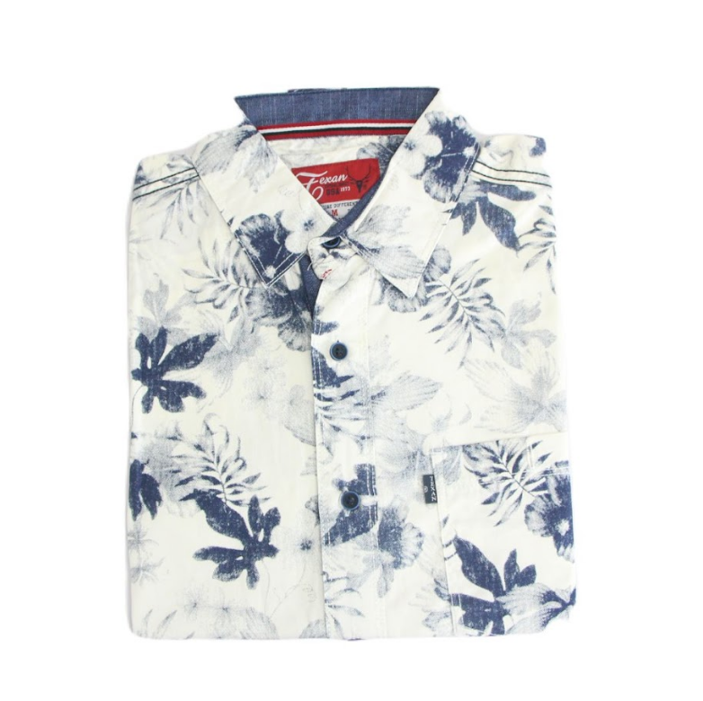 WSF Woven Short Sleeve Pattern Tops [38BWHT]