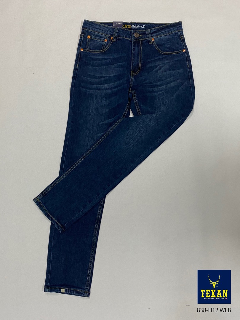 Slim Cut Denim Jeans 838-H12WLB