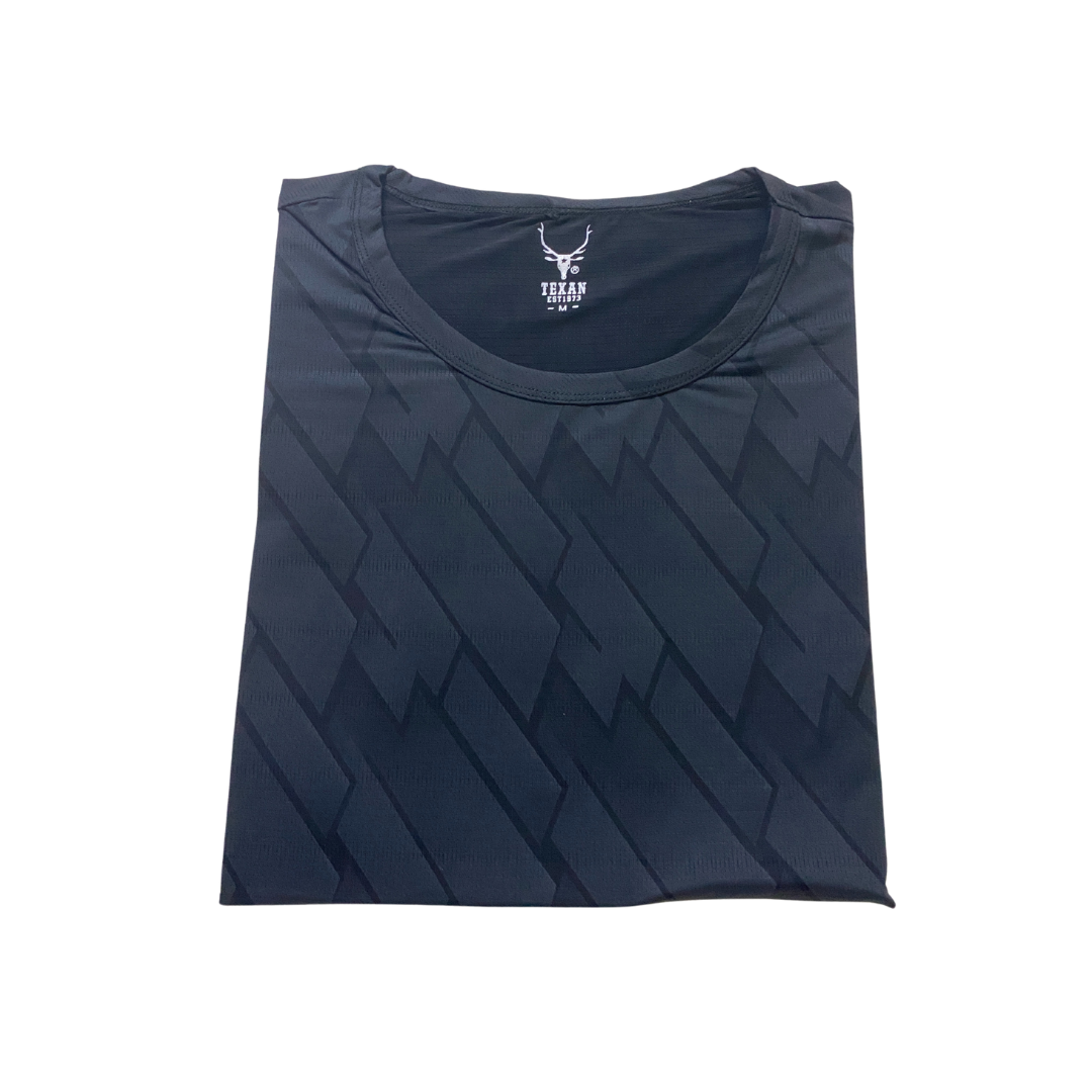 KRS Knit Round Neck Short-Sleeves Tee[68BBLK]