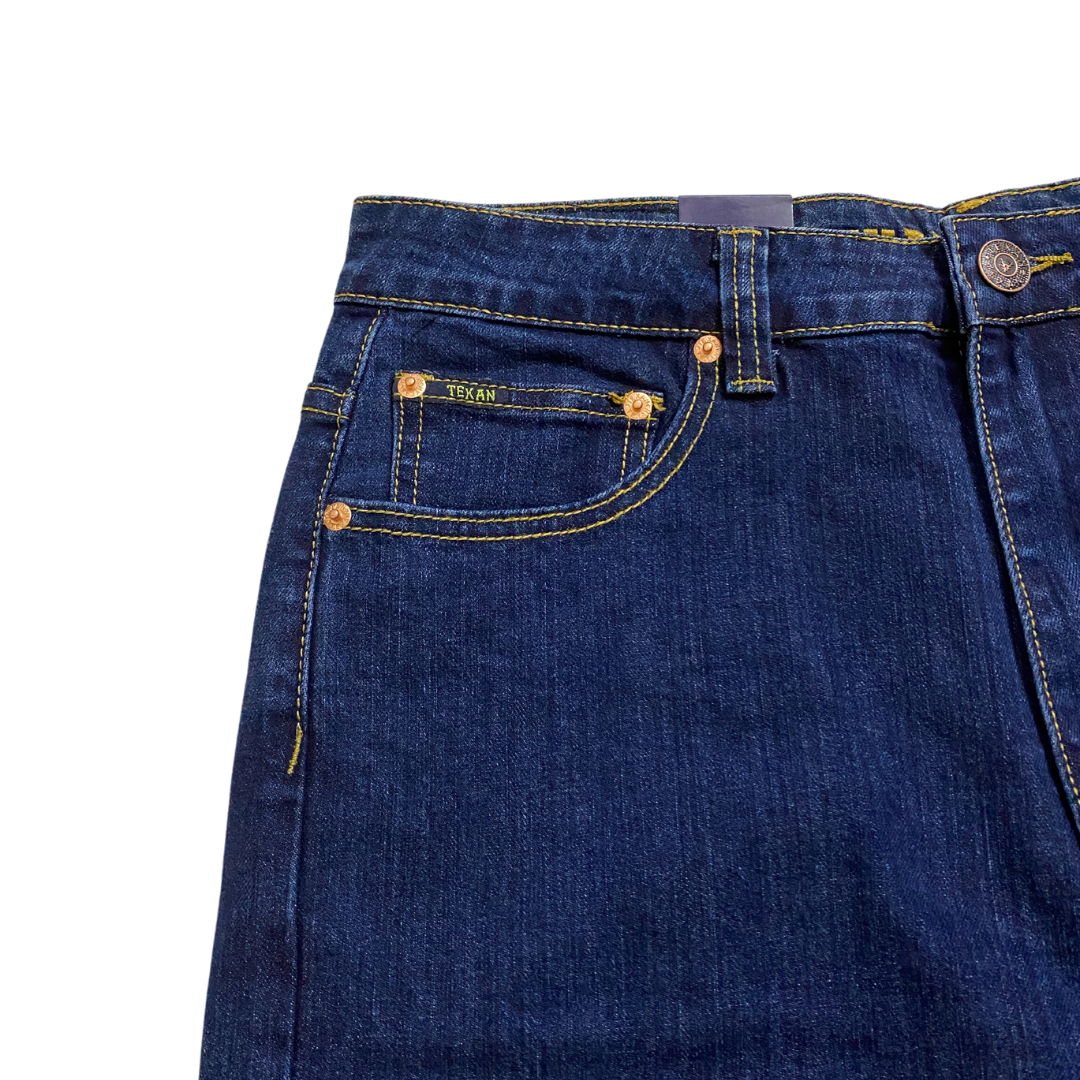 818 Straight Cut Denim Jeans [H18DBL]