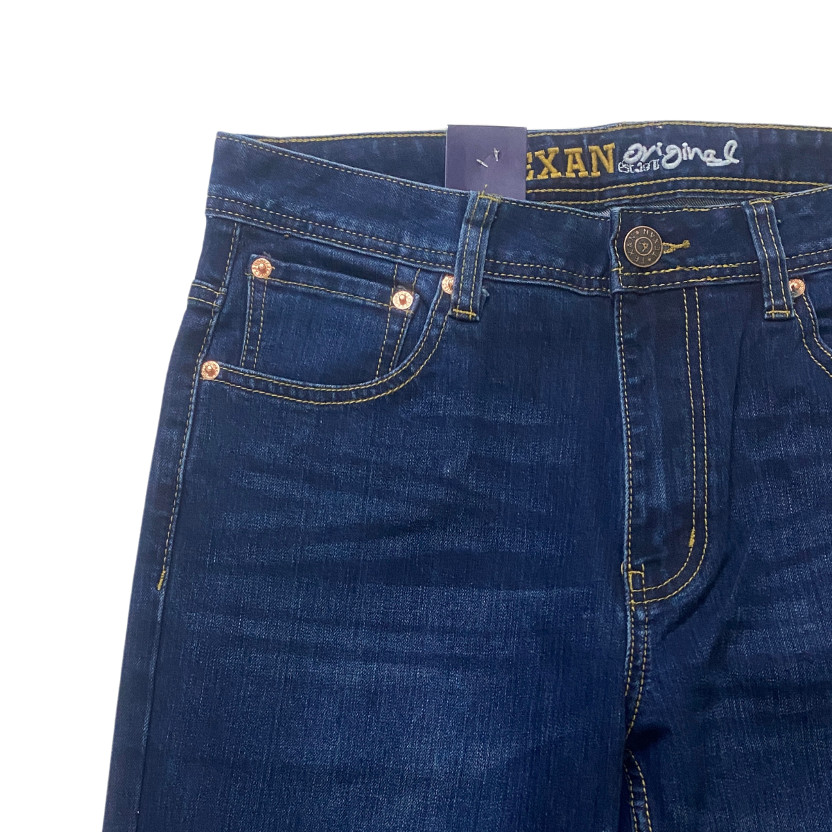 Slim Straight Denim Jeans Men - 888-H36WBL